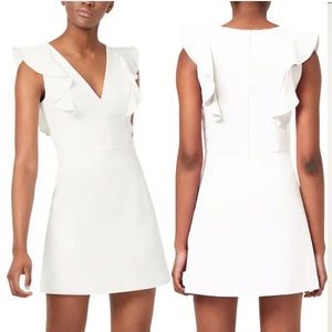 French Connection Whisper Ruffle Minidress